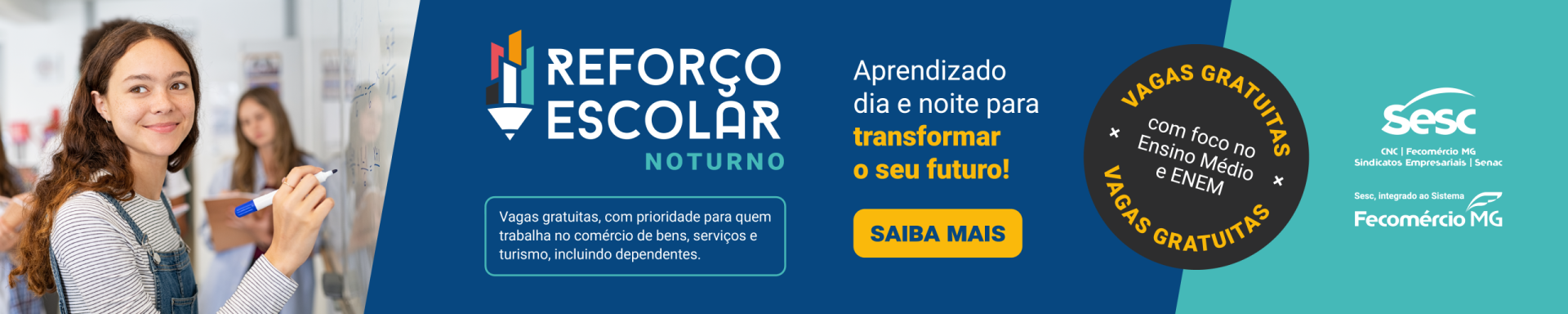 Reforço Escolar Noturno