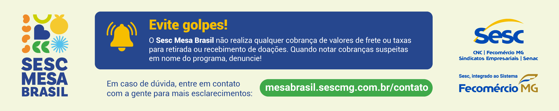 [INSTITUCIONAL] Mesa Brasil – golpes